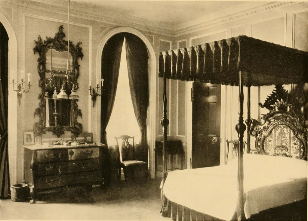An illustration from A Chippendale romance, 1915, leaf 136