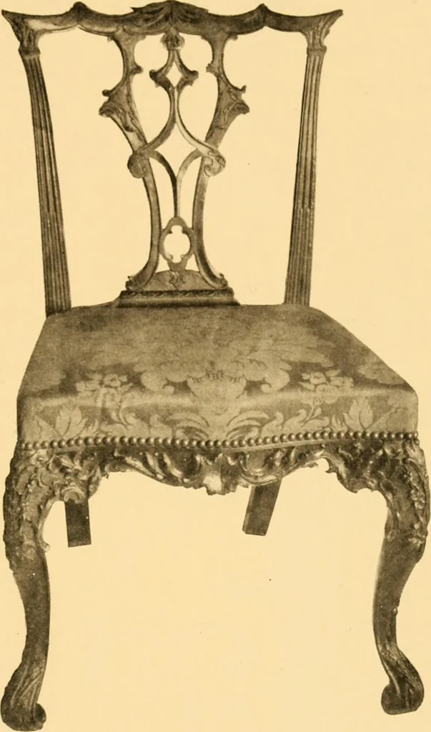 An illustration from A Chippendale romance, 1915, leaf 142