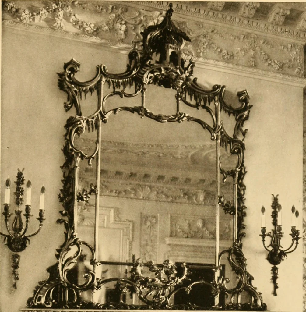 An illustration from A Chippendale romance, 1915, leaf 158