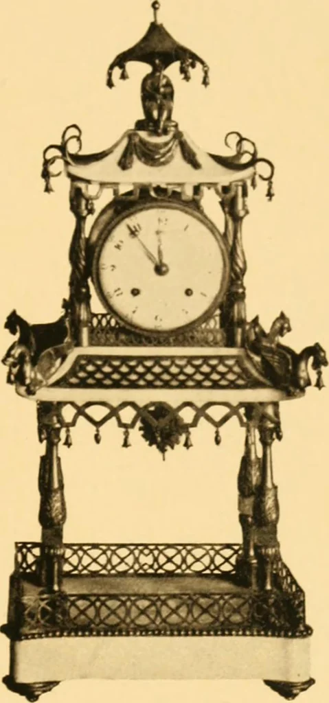 An illustration from A Chippendale romance, 1915, leaf 82