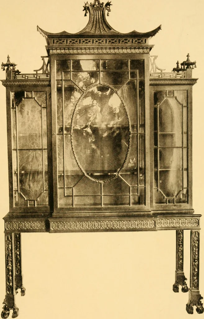 An illustration from A Chippendale romance, 1915, leaf 86