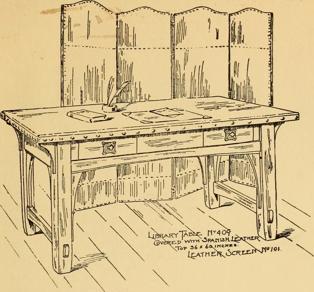 An illustration from Chips from the workshop of Gustave Stickley, Syracuse, N.Y., U.S.A., 1901, leaf 14
