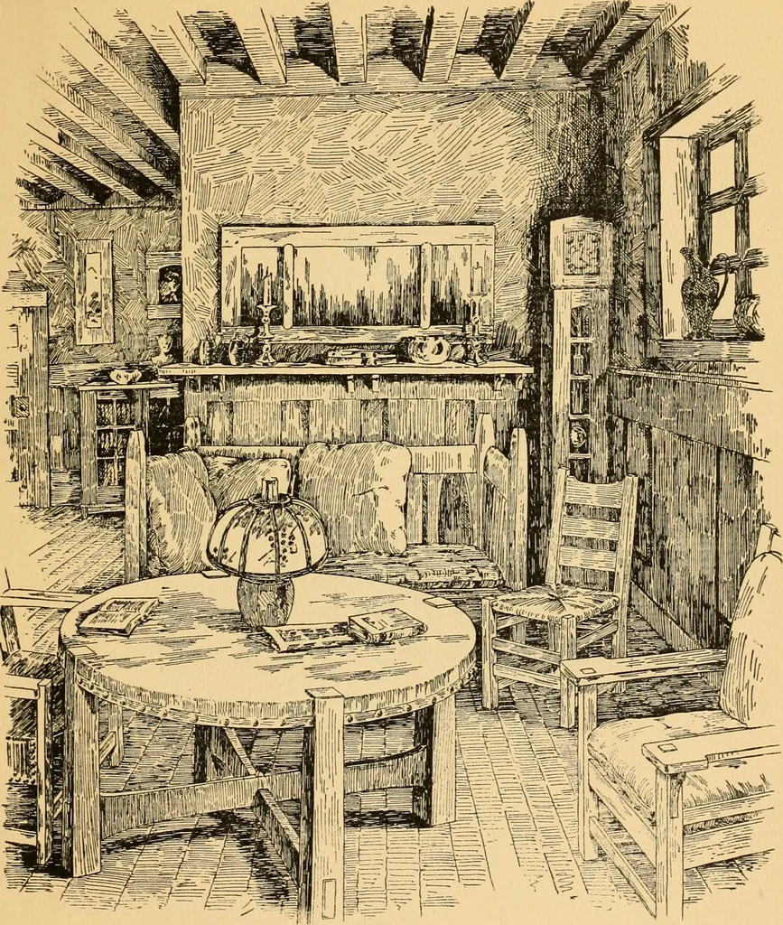 An illustration from Chips from the workshop of Gustave Stickley, Syracuse, N.Y., U.S.A., 1901, leaf 6