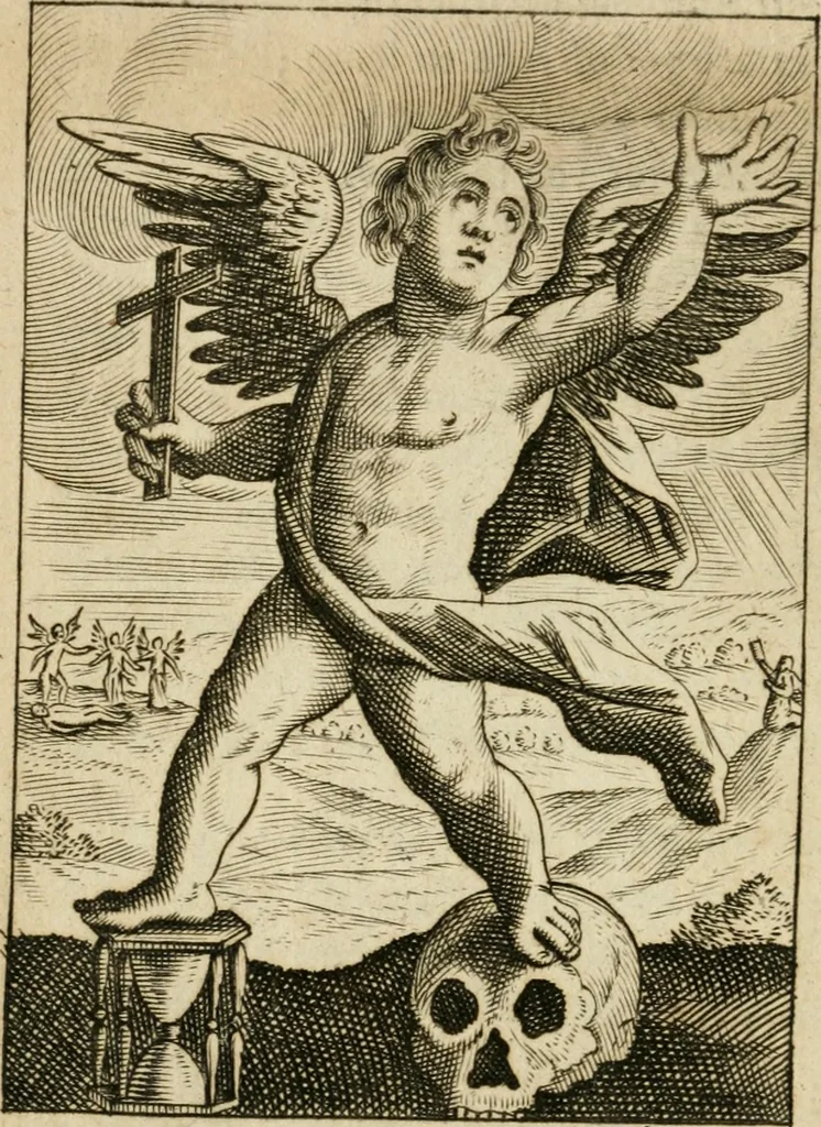 An illustration from Choice emblems, divine and moral, antient and modern, or, Delights for the ingenious, in above fifty select emblems , curiously ingraven upon copper-plates : with fifty pleasant poems and lots, by way of lottery, for illustrating each emblem to promote instruction and good counsel by diverting recreation, 1732, leaf 119