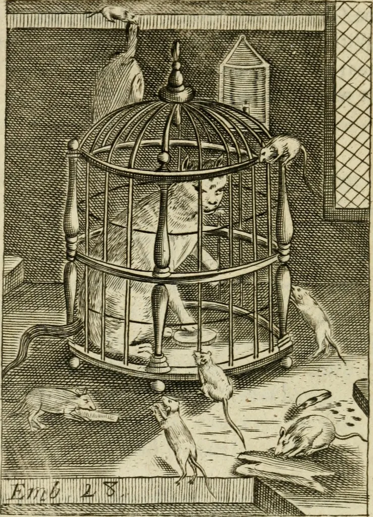An illustration from Choice emblems, divine and moral, antient and modern, or, Delights for the ingenious, in above fifty select emblems , curiously ingraven upon copper-plates : with fifty pleasant poems and lots, by way of lottery, for illustrating each emblem to promote instruction and good counsel by diverting recreation, 1732, leaf 135