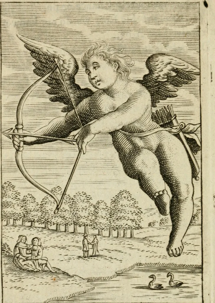 An illustration from Choice emblems, divine and moral, antient and modern, or, Delights for the ingenious, in above fifty select emblems , curiously ingraven upon copper-plates : with fifty pleasant poems and lots, by way of lottery, for illustrating each emblem to promote instruction and good counsel by diverting recreation, 1732, leaf 159