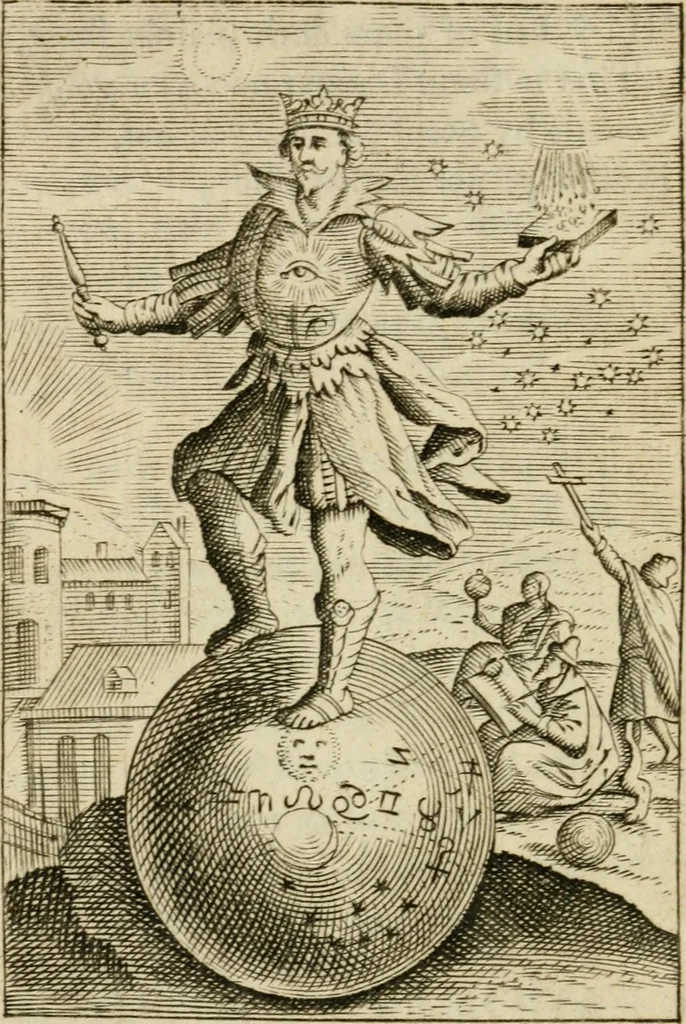 An illustration from Choice emblems, divine and moral, antient and modern, or, Delights for the ingenious, in above fifty select emblems , curiously ingraven upon copper-plates : with fifty pleasant poems and lots, by way of lottery, for illustrating each emblem to promote instruction and good counsel by diverting recreation, 1732, leaf 163