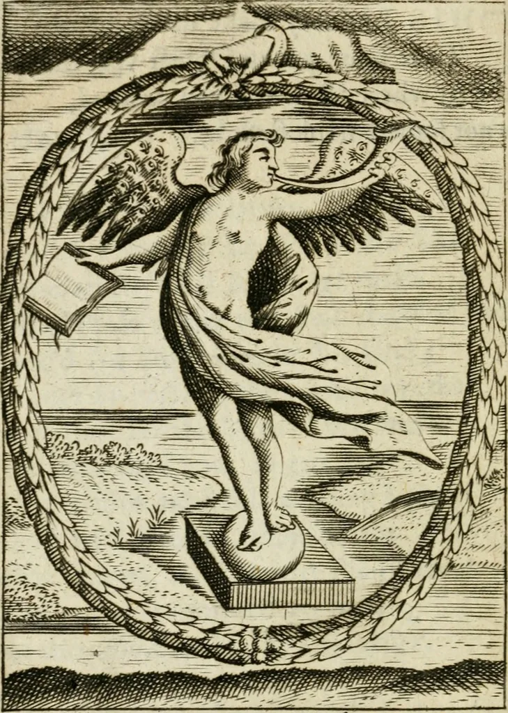 An illustration from Choice emblems, divine and moral, antient and modern, or, Delights for the ingenious, in above fifty select emblems , curiously ingraven upon copper-plates : with fifty pleasant poems and lots, by way of lottery, for illustrating each emblem to promote instruction and good counsel by diverting recreation, 1732, leaf 171