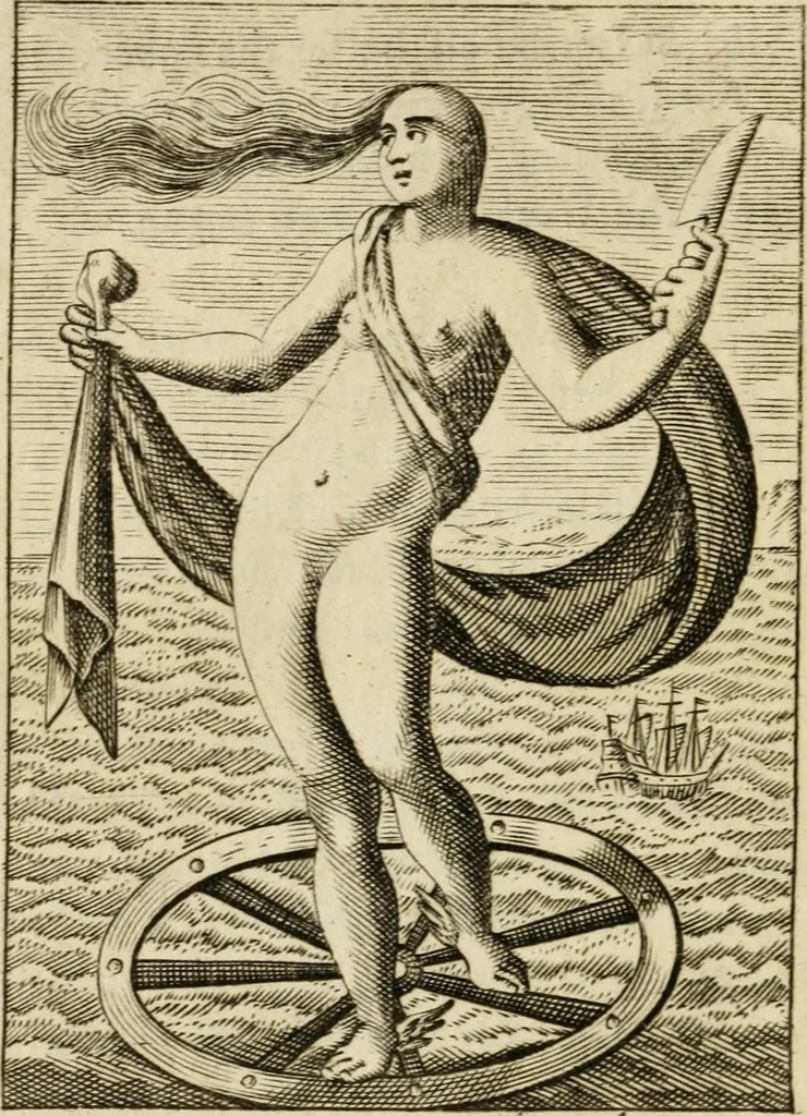 An illustration from Choice emblems, divine and moral, antient and modern, or, Delights for the ingenious, in above fifty select emblems , curiously ingraven upon copper-plates : with fifty pleasant poems and lots, by way of lottery, for illustrating each emblem to promote instruction and good counsel by diverting recreation, 1732, leaf 187