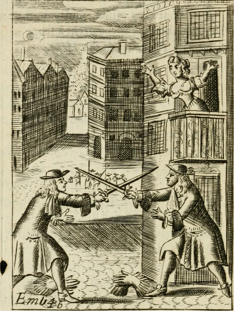 An illustration from Choice emblems, divine and moral, antient and modern, or, Delights for the ingenious, in above fifty select emblems , curiously ingraven upon copper-plates : with fifty pleasant poems and lots, by way of lottery, for illustrating each emblem to promote instruction and good counsel by diverting recreation, 1732, leaf 207