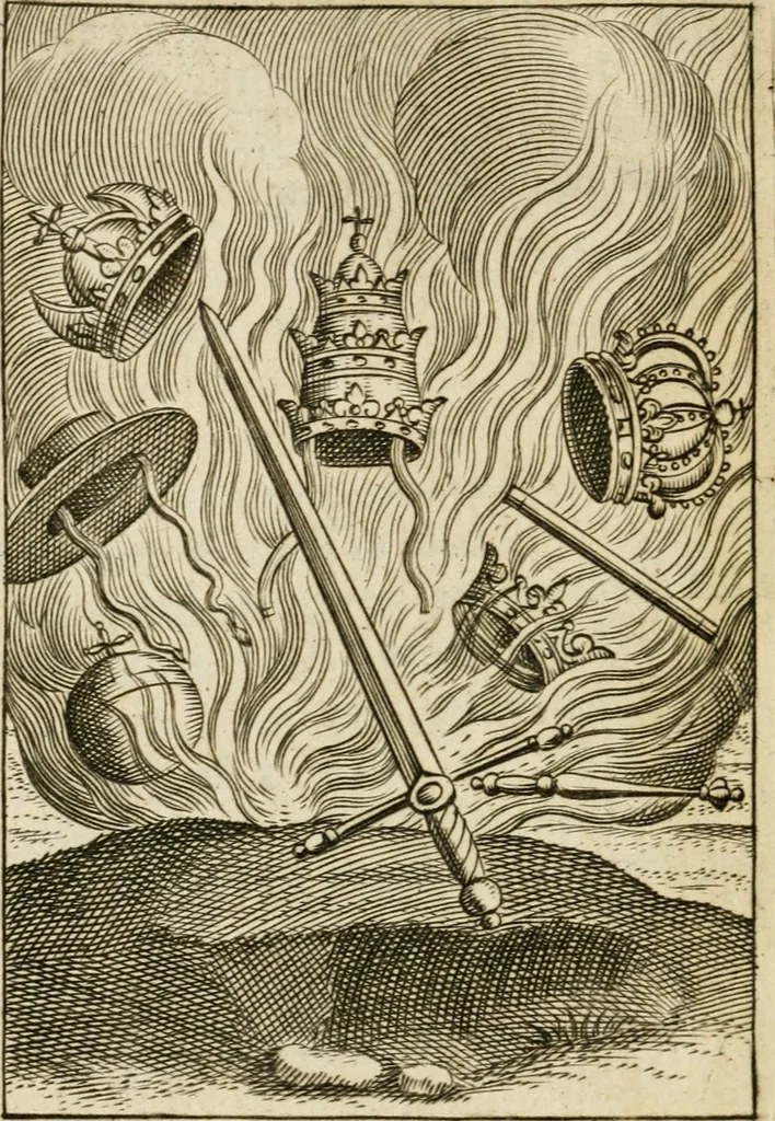 An illustration from Choice emblems, divine and moral, antient and modern, or, Delights for the ingenious, in above fifty select emblems , curiously ingraven upon copper-plates : with fifty pleasant poems and lots, by way of lottery, for illustrating each emblem to promote instruction and good counsel by diverting recreation, 1732, leaf 223