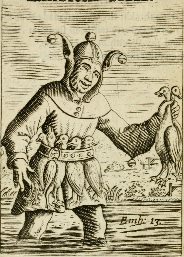 An illustration from Choice emblems, divine and moral, antient and modern, or, Delights for the ingenious, in above fifty select emblems , curiously ingraven upon copper-plates : with fifty pleasant poems and lots, by way of lottery, for illustrating each emblem to promote instruction and good counsel by diverting recreation, 1732, leaf 75