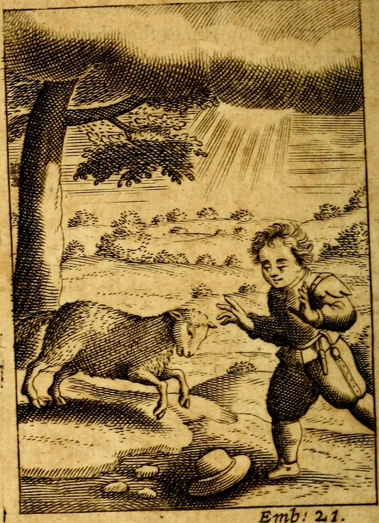 An illustration from Choice emblems, divine and moral, antient and modern; or, Delights for the ingenious, in above fifty select emblems .., 1732, leaf 105