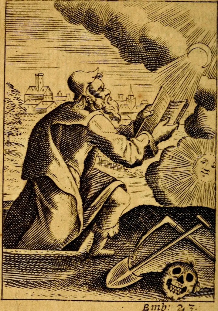 An illustration from Choice emblems, divine and moral, antient and modern; or, Delights for the ingenious, in above fifty select emblems .., 1732, leaf 113