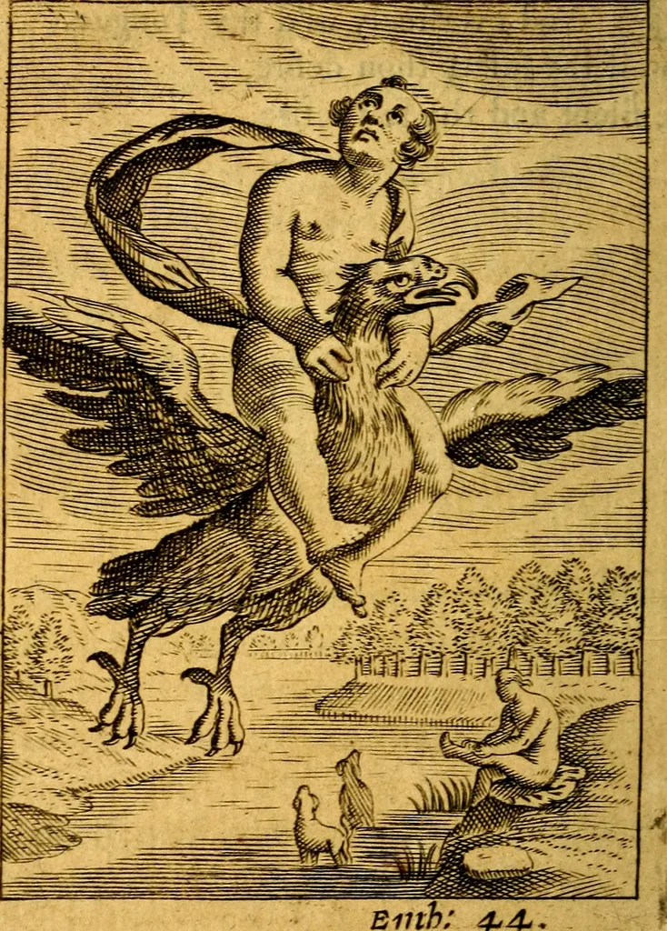 An illustration from Choice emblems, divine and moral, antient and modern; or, Delights for the ingenious, in above fifty select emblems .., 1732, leaf 197