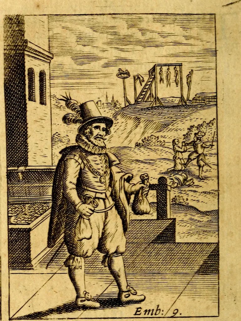 An illustration from Choice emblems, divine and moral, antient and modern; or, Delights for the ingenious, in above fifty select emblems .., 1732, leaf 57