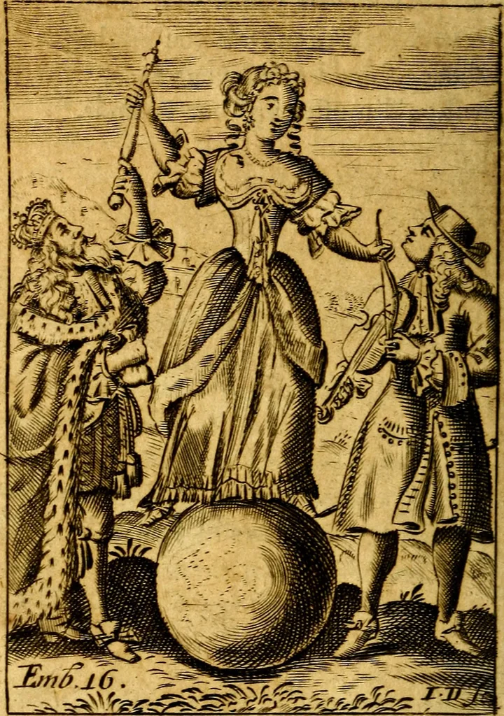 An illustration from Choice emblems, divine and moral, antient and modern; or, Delights for the ingenious, in above fifty select emblems .., 1732, leaf 85