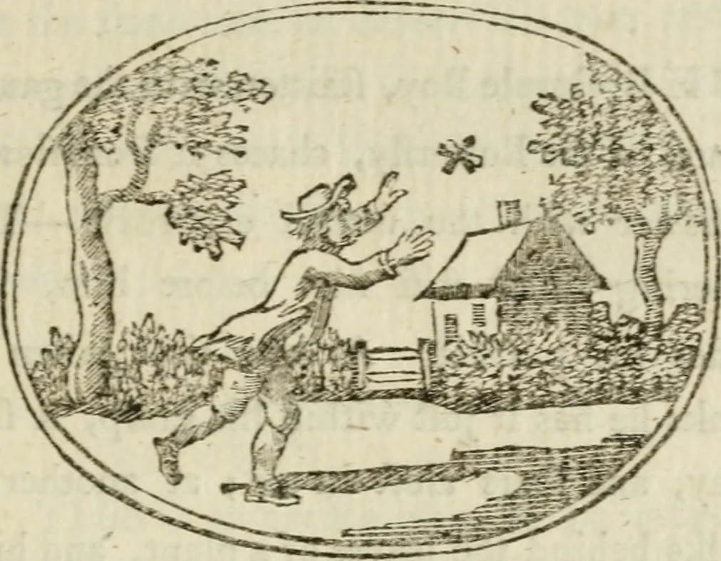 An illustration from Choice emblems : natural, historical, fabulous, moral and divine, for the improvement and pastime of youth : ornamented with near fifty handsome allegorical engravings, designed on purpose for this work : with pleasing and familiar descriptions to each, in prose and verse, serving to display the beauties and morals of the ancient fabulists : the whole calculated to convey the golden lessons of instruction under a new and more delightful dress : written for the amusement of the right honorable Lord Newbattle, 1772, leaf 122