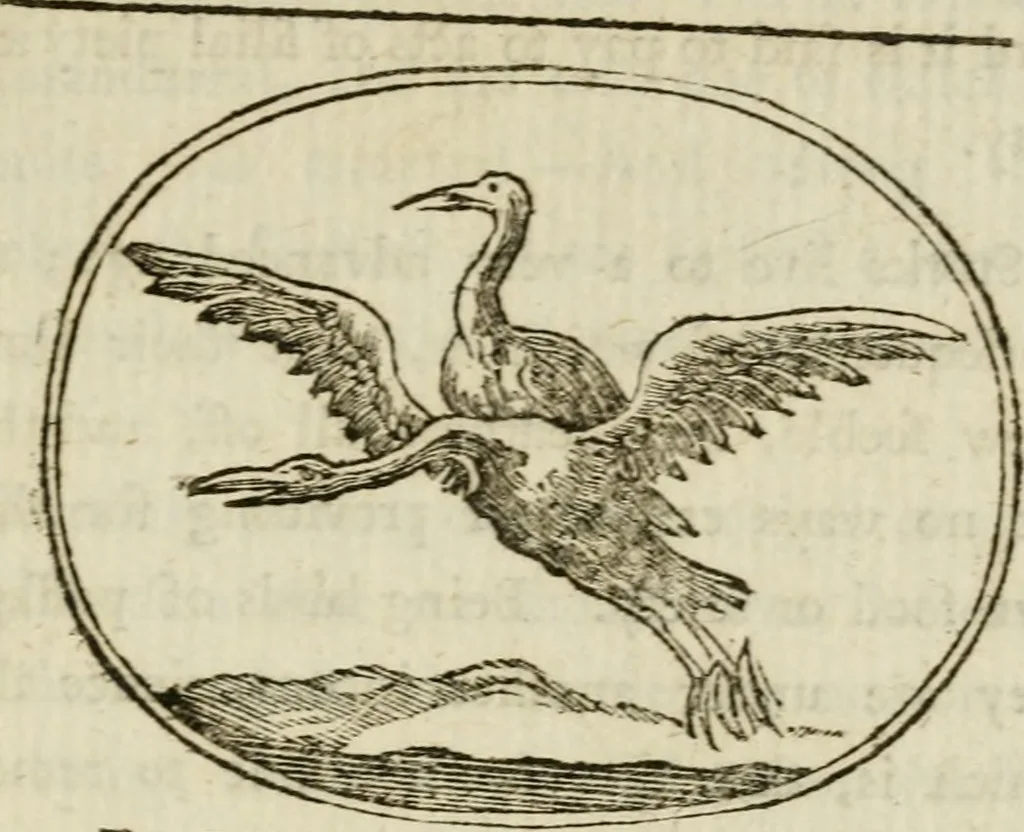 An illustration from Choice emblems : natural, historical, fabulous, moral and divine, for the improvement and pastime of youth : ornamented with near fifty handsome allegorical engravings, designed on purpose for this work : with pleasing and familiar descriptions to each, in prose and verse, serving to display the beauties and morals of the ancient fabulists : the whole calculated to convey the golden lessons of instruction under a new and more delightful dress : written for the amusement of the right honorable Lord Newbattle, 1772, leaf 18