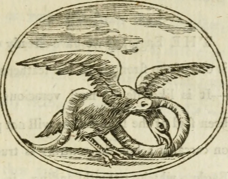 An illustration from Choice emblems : natural, historical, fabulous, moral and divine, for the improvement and pastime of youth : ornamented with near fifty handsome allegorical engravings, designed on purpose for this work : with pleasing and familiar descriptions to each, in prose and verse, serving to display the beauties and morals of the ancient fabulists : the whole calculated to convey the golden lessons of instruction under a new and more delightful dress : written for the amusement of the right honorable Lord Newbattle, 1772, leaf 182