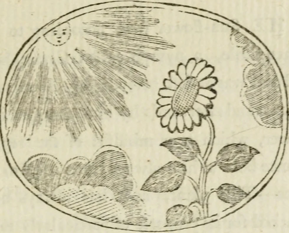 An illustration from Choice emblems : natural, historical, fabulous, moral and divine, for the improvement and pastime of youth : ornamented with near fifty handsome allegorical engravings, designed on purpose for this work : with pleasing and familiar descriptions to each, in prose and verse, serving to display the beauties and morals of the ancient fabulists : the whole calculated to convey the golden lessons of instruction under a new and more delightful dress : written for the amusement of the right honorable Lord Newbattle, 1772, leaf 50