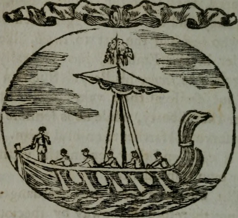 An illustration from Choice emblems, natural, historical, fabulous, moral, and divine : for the improvement and pastime of youth : displaying the beauties and morals of the ancient fabulists, the whole calculated to convey the golden lessons of instruction under a new and more delightful dress : written for the amusement of a young nobleman, 1793, leaf 105