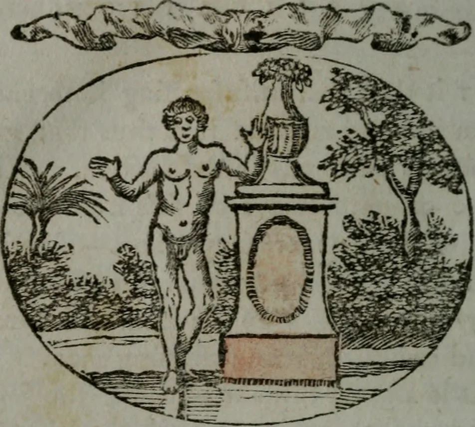 An illustration from Choice emblems, natural, historical, fabulous, moral, and divine : for the improvement and pastime of youth : displaying the beauties and morals of the ancient fabulists, the whole calculated to convey the golden lessons of instruction under a new and more delightful dress : written for the amusement of a young nobleman, 1793, leaf 155