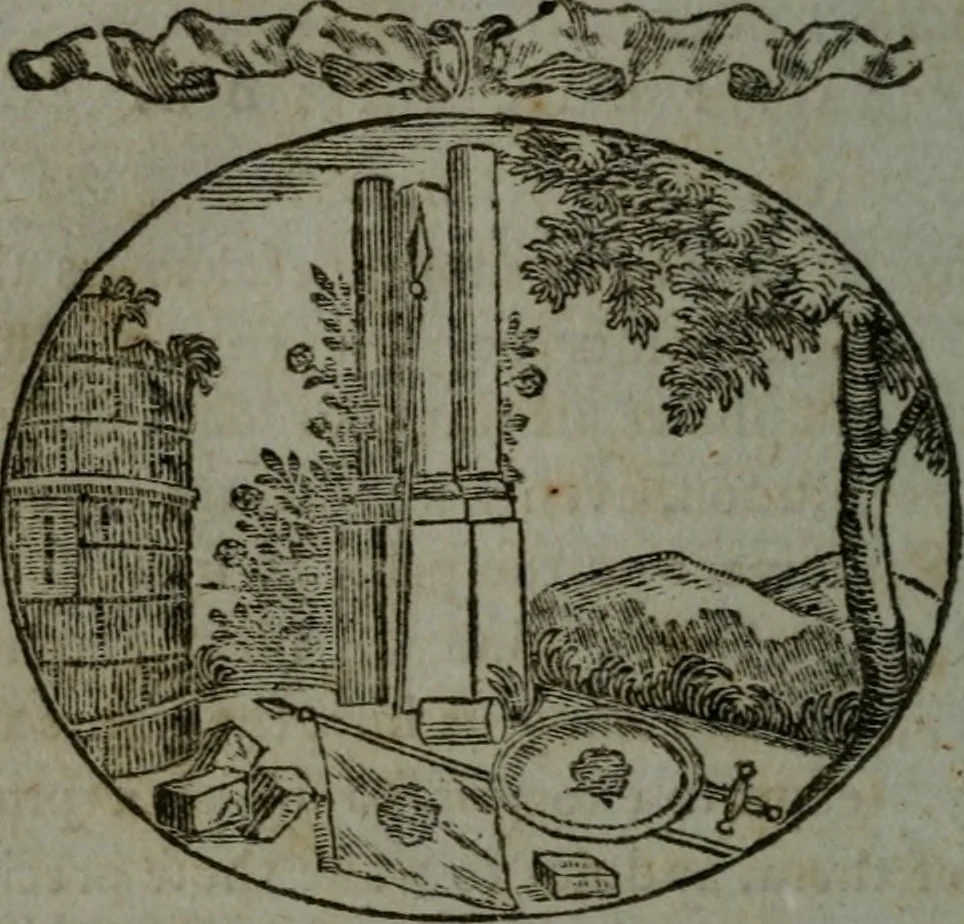 An illustration from Choice emblems, natural, historical, fabulous, moral, and divine : for the improvement and pastime of youth : displaying the beauties and morals of the ancient fabulists, the whole calculated to convey the golden lessons of instruction under a new and more delightful dress : written for the amusement of a young nobleman, 1793, leaf 217