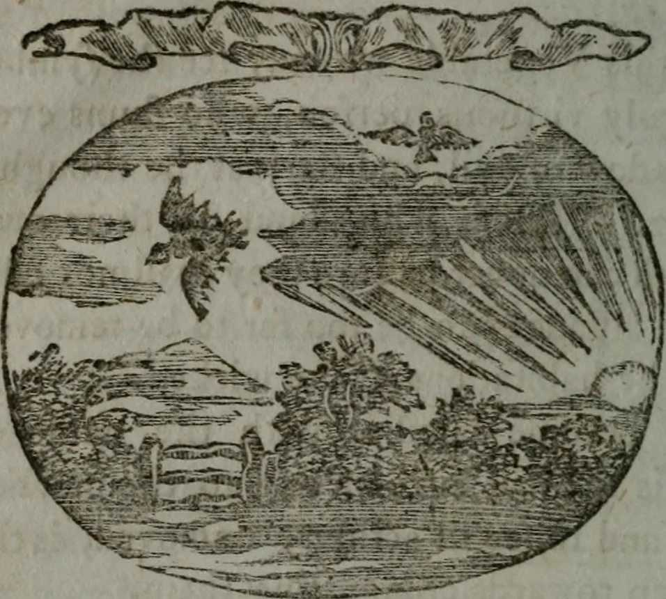 An illustration from Choice emblems, natural, historical, fabulous, moral, and divine : for the improvement and pastime of youth : displaying the beauties and morals of the ancient fabulists, the whole calculated to convey the golden lessons of instruction under a new and more delightful dress : written for the amusement of a young nobleman, 1793, leaf 43
