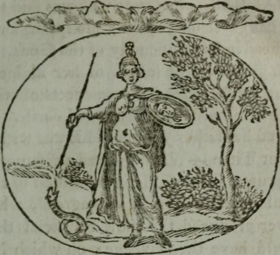 An illustration from Choice emblems, natural, historical, fabulous, moral, and divine : for the improvement and pastime of youth : displaying the beauties and morals of the ancient fabulists, the whole calculated to convey the golden lessons of instruction under a new and more delightful dress : written for the amusement of a young nobleman, 1793, leaf 68