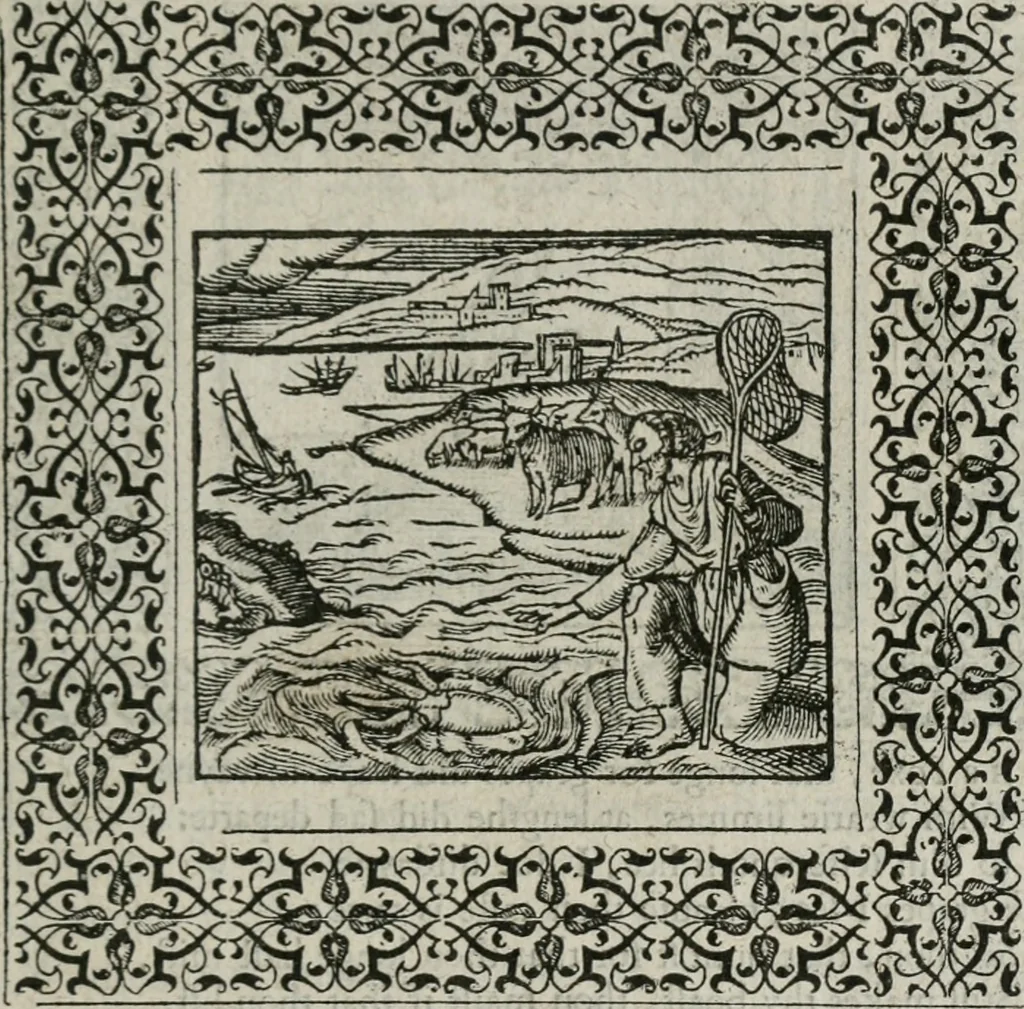 An illustration from A Choice of Emblemes, and other devises : For the moste parte gathered out of sundrie writers, Englished and Moralized. And divers newly devised, 1586, leaf 106