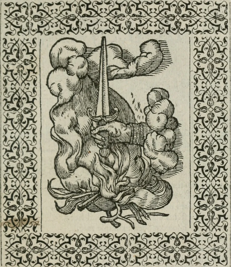 An illustration from A Choice of Emblemes, and other devises : For the moste parte gathered out of sundrie writers, Englished and Moralized. And divers newly devised, 1586, leaf 120