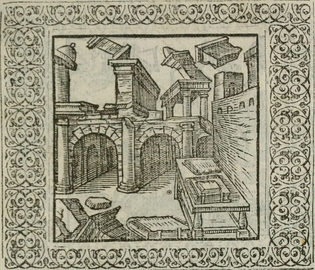 An illustration from A Choice of Emblemes, and other devises : For the moste parte gathered out of sundrie writers, Englished and Moralized. And divers newly devised, 1586, leaf 140