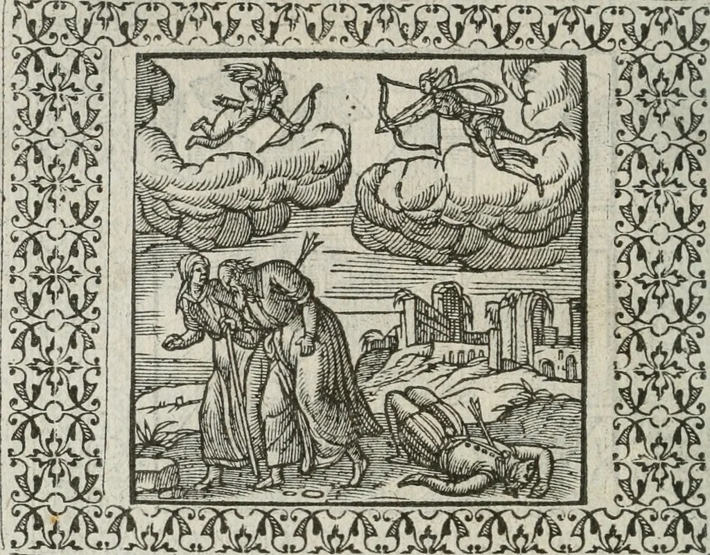 An illustration from A Choice of Emblemes, and other devises : For the moste parte gathered out of sundrie writers, Englished and Moralized. And divers newly devised, 1586, leaf 141