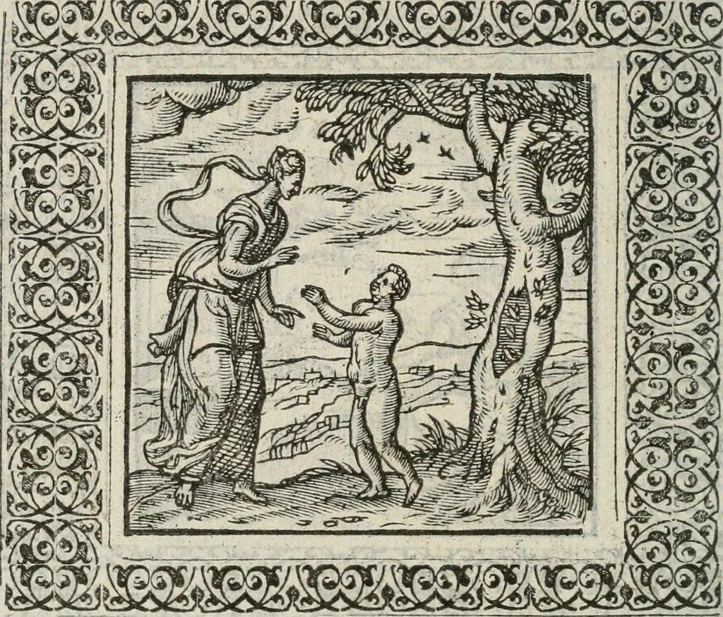 An illustration from A Choice of Emblemes, and other devises : For the moste parte gathered out of sundrie writers, Englished and Moralized. And divers newly devised, 1586, leaf 157