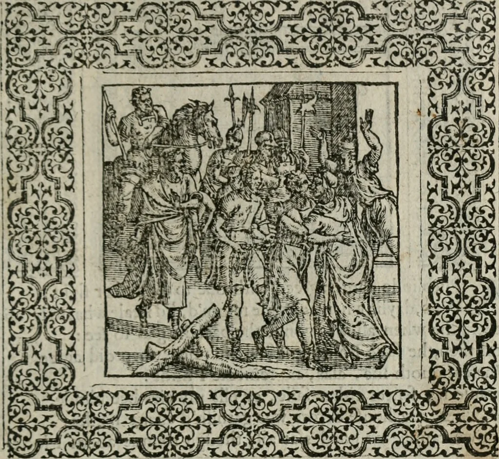 An illustration from A Choice of Emblemes, and other devises : For the moste parte gathered out of sundrie writers, Englished and Moralized. And divers newly devised, 1586, leaf 164