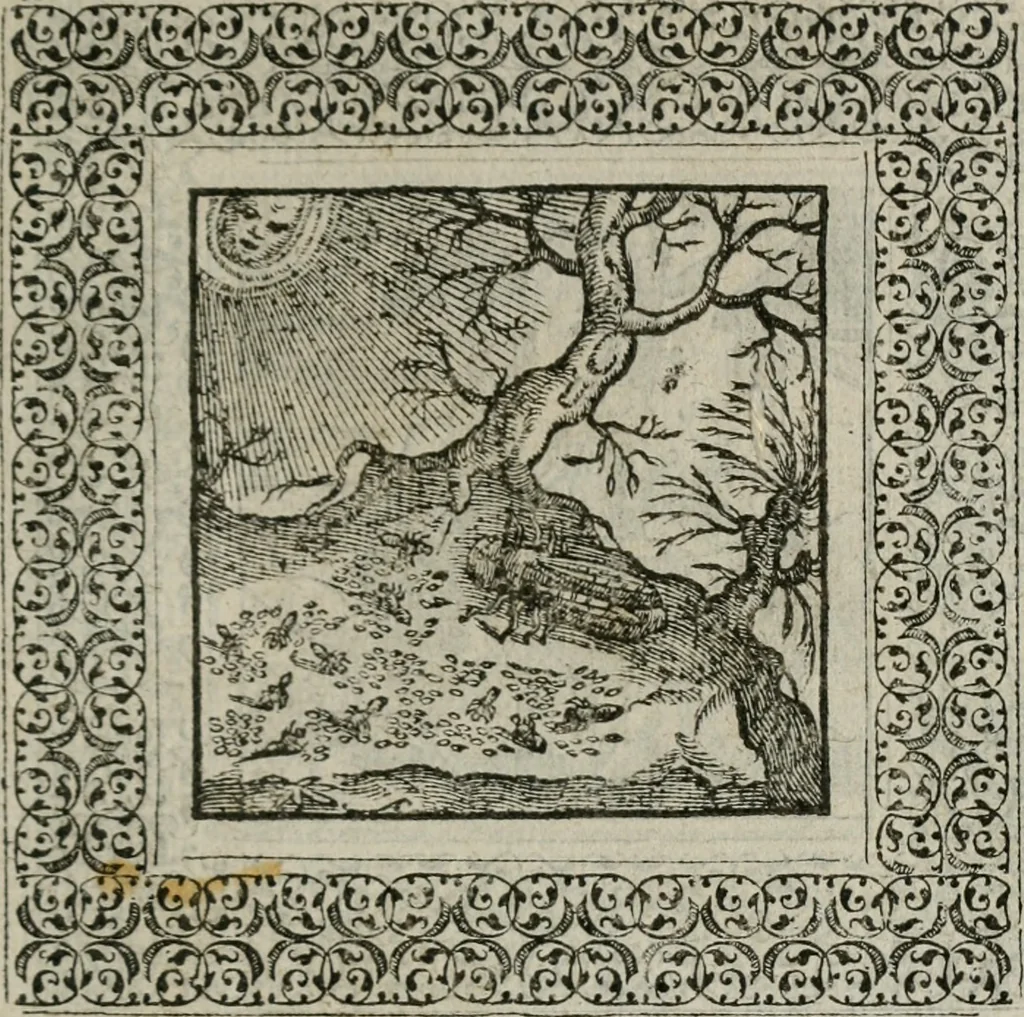 An illustration from A Choice of Emblemes, and other devises : For the moste parte gathered out of sundrie writers, Englished and Moralized. And divers newly devised, 1586, leaf 168