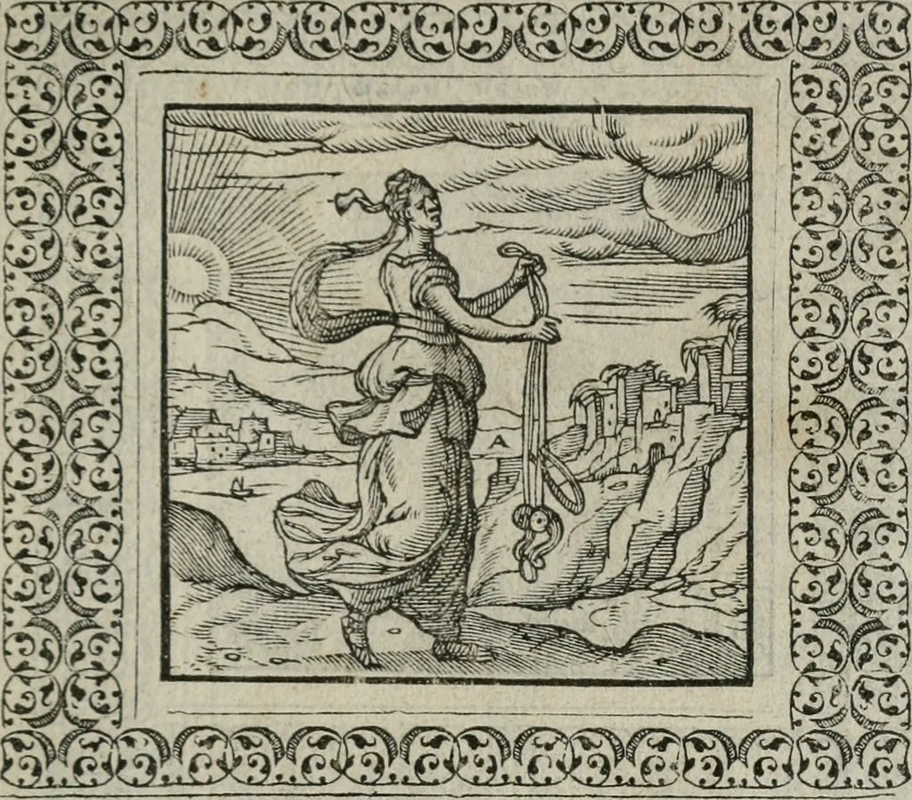 An illustration from A Choice of Emblemes, and other devises : For the moste parte gathered out of sundrie writers, Englished and Moralized. And divers newly devised, 1586, leaf 34