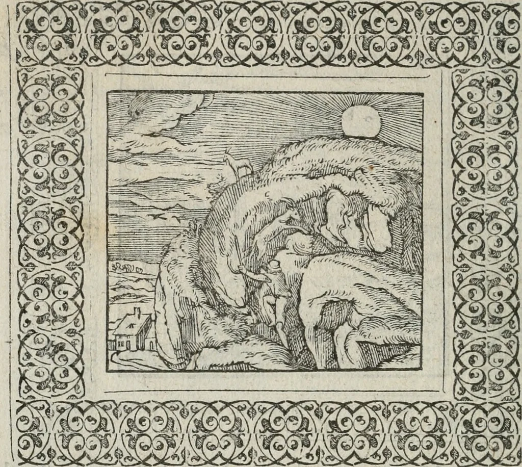 An illustration from A Choice of Emblemes, and other devises : For the moste parte gathered out of sundrie writers, Englished and Moralized. And divers newly devised, 1586, leaf 35