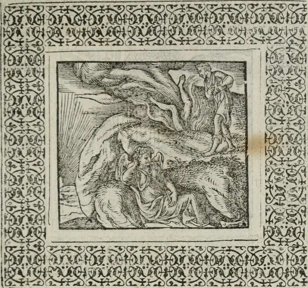 An illustration from A Choice of Emblemes, and other devises : For the moste parte gathered out of sundrie writers, Englished and Moralized. And divers newly devised, 1586, leaf 38