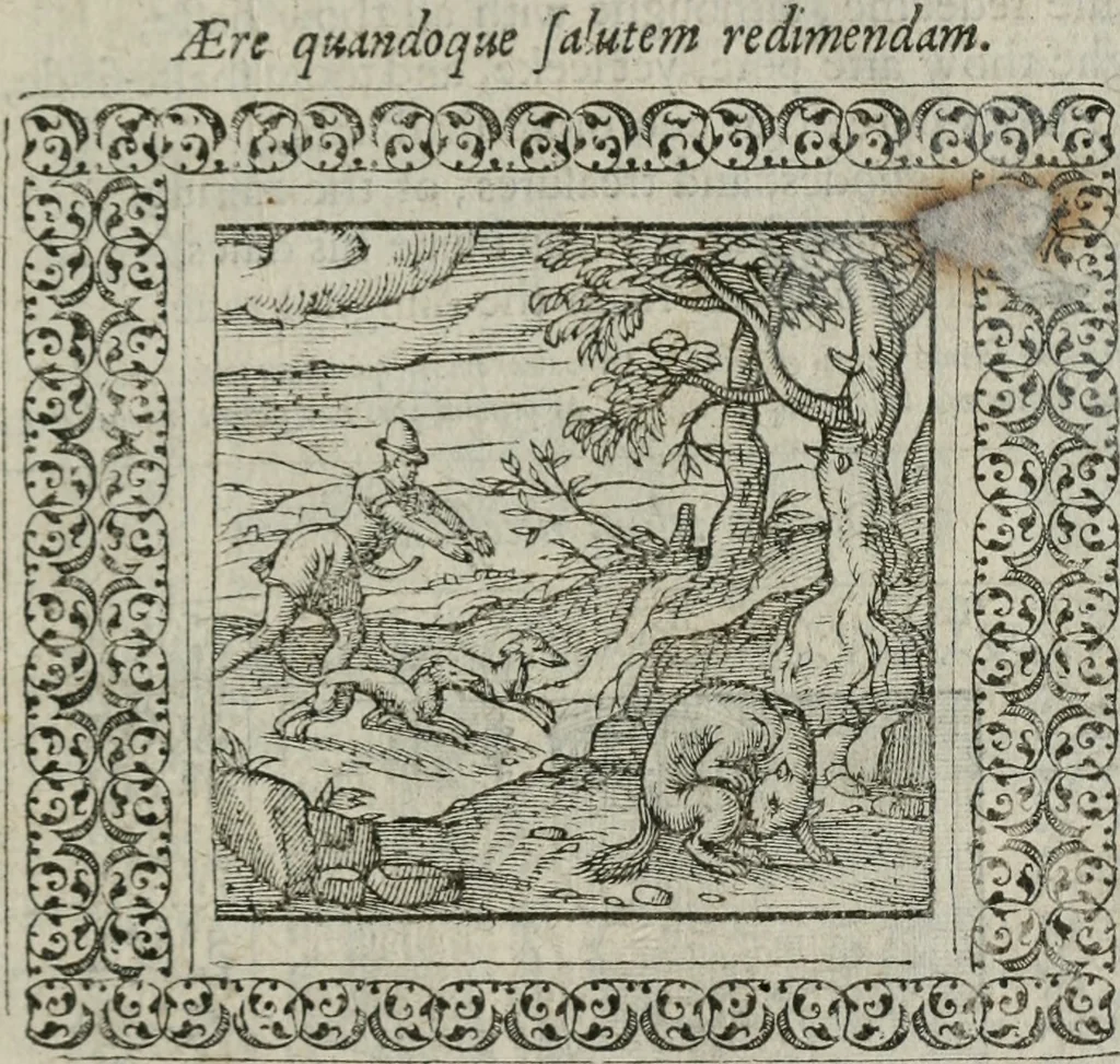 An illustration from A Choice of Emblemes, and other devises : For the moste parte gathered out of sundrie writers, Englished and Moralized. And divers newly devised, 1586, leaf 46