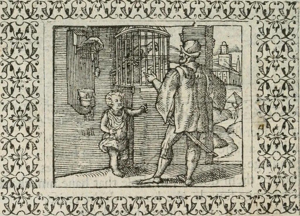 An illustration from A Choice of Emblemes, and other devises : For the moste parte gathered out of sundrie writers, Englished and Moralized. And divers newly devised, 1586, leaf 47
