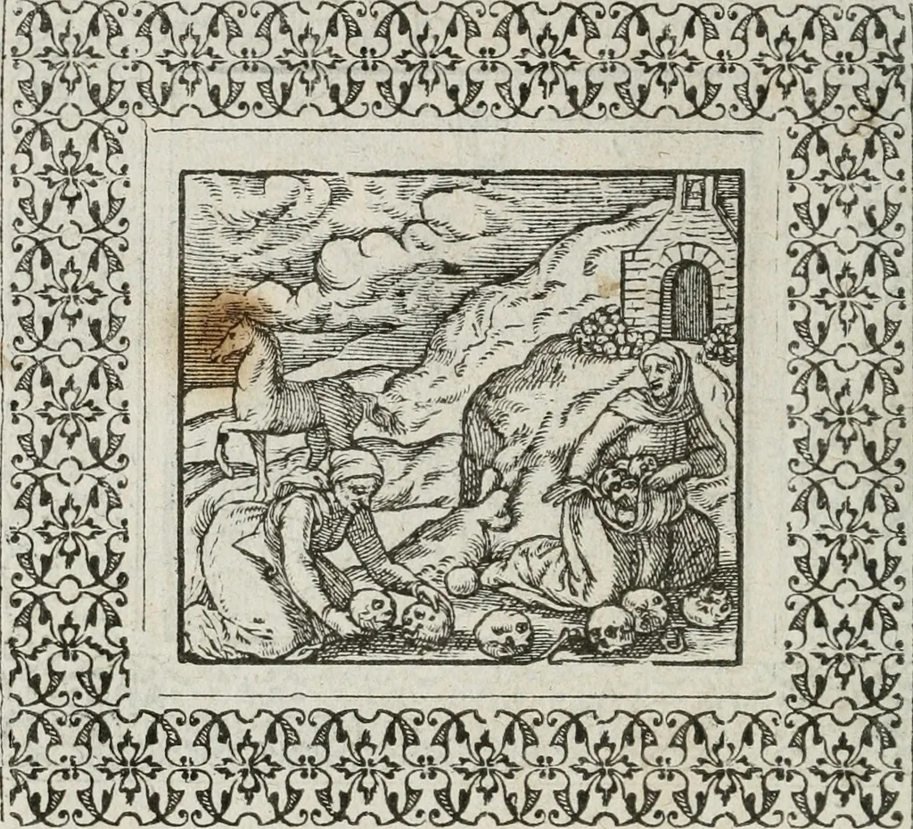 An illustration from A Choice of Emblemes, and other devises : For the moste parte gathered out of sundrie writers, Englished and Moralized. And divers newly devised, 1586, leaf 55