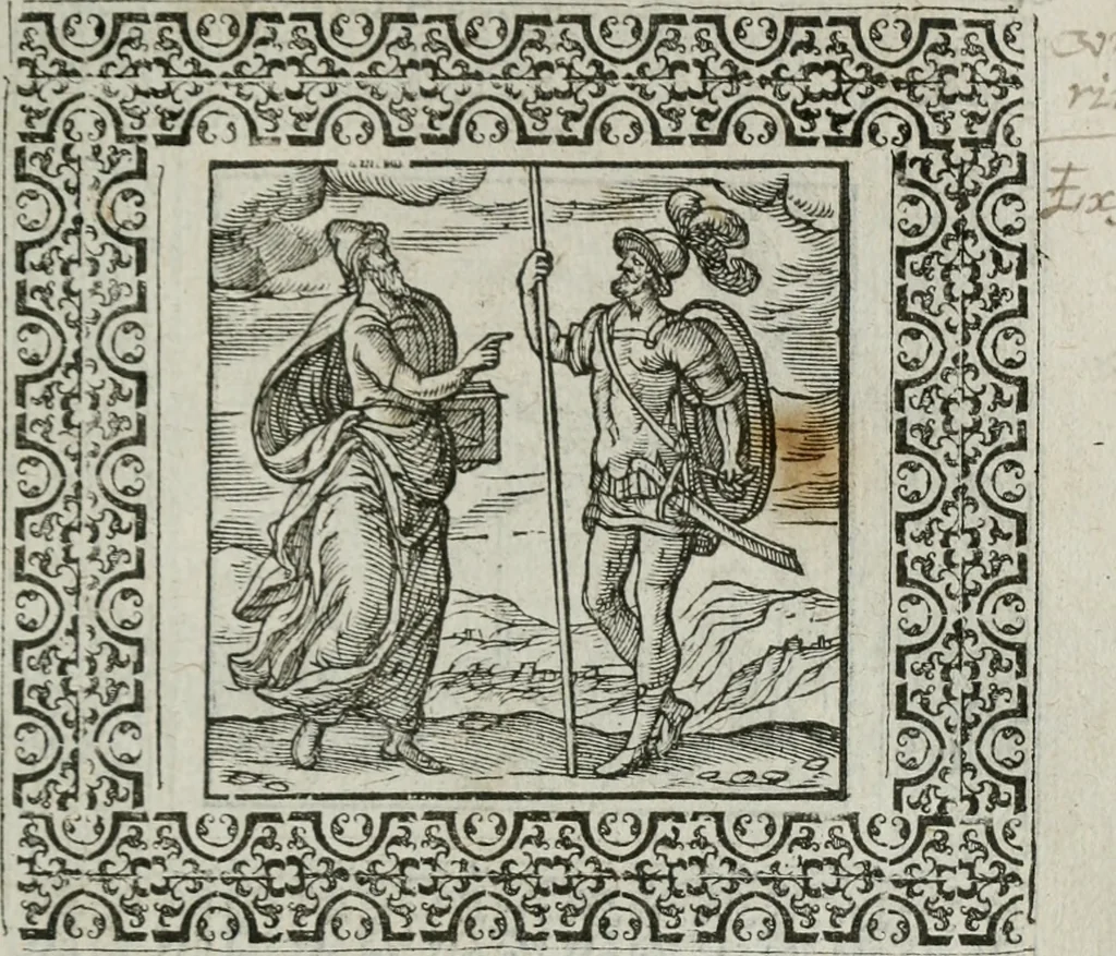 An illustration from A Choice of Emblemes, and other devises : For the moste parte gathered out of sundrie writers, Englished and Moralized. And divers newly devised, 1586, leaf 56