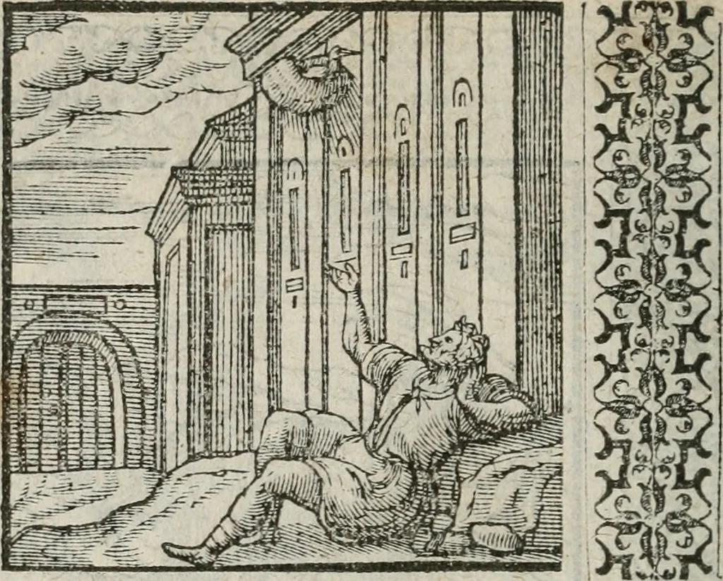 An illustration from A Choice of Emblemes, and other devises : For the moste parte gathered out of sundrie writers, Englished and Moralized. And divers newly devised, 1586, leaf 59