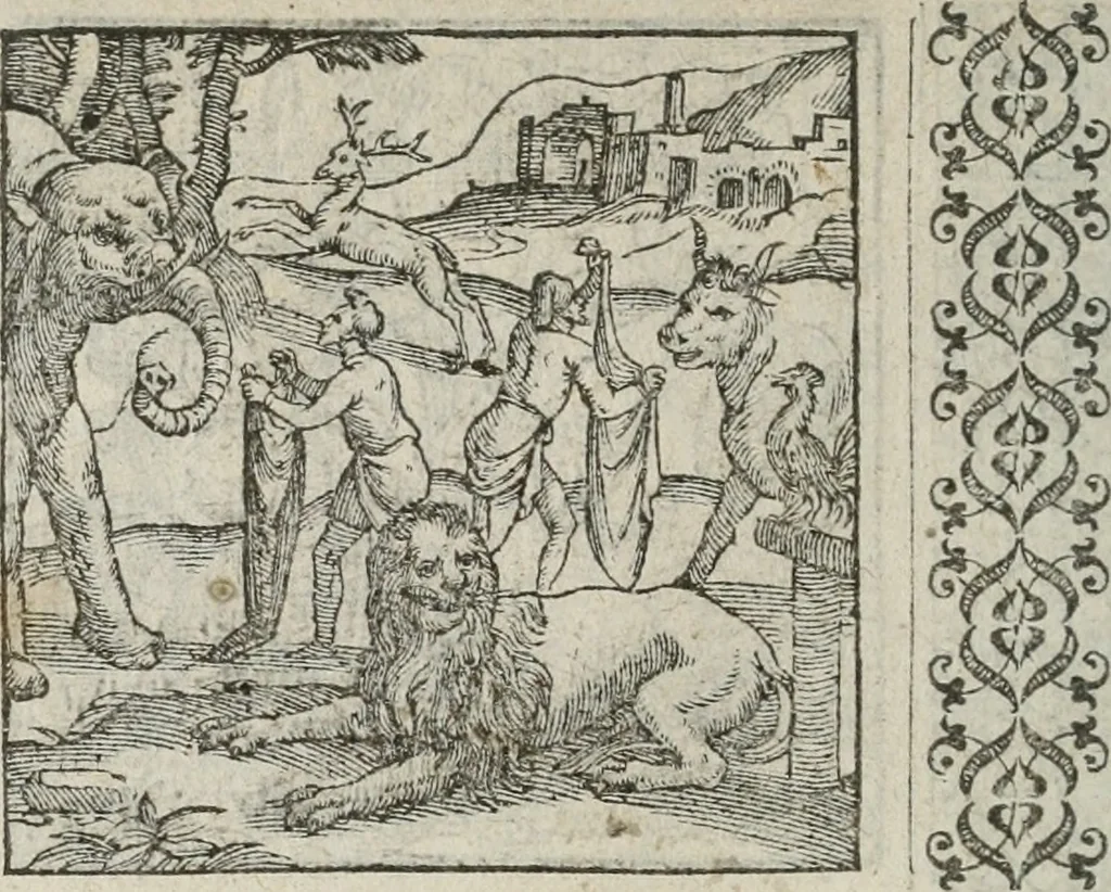 An illustration from A Choice of Emblemes, and other devises : For the moste parte gathered out of sundrie writers, Englished and Moralized. And divers newly devised, 1586, leaf 61