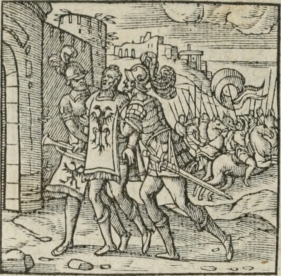 An illustration from A Choice of Emblemes, and other devises : For the moste parte gathered out of sundrie writers, Englished and Moralized. And divers newly devised, 1586, leaf 63