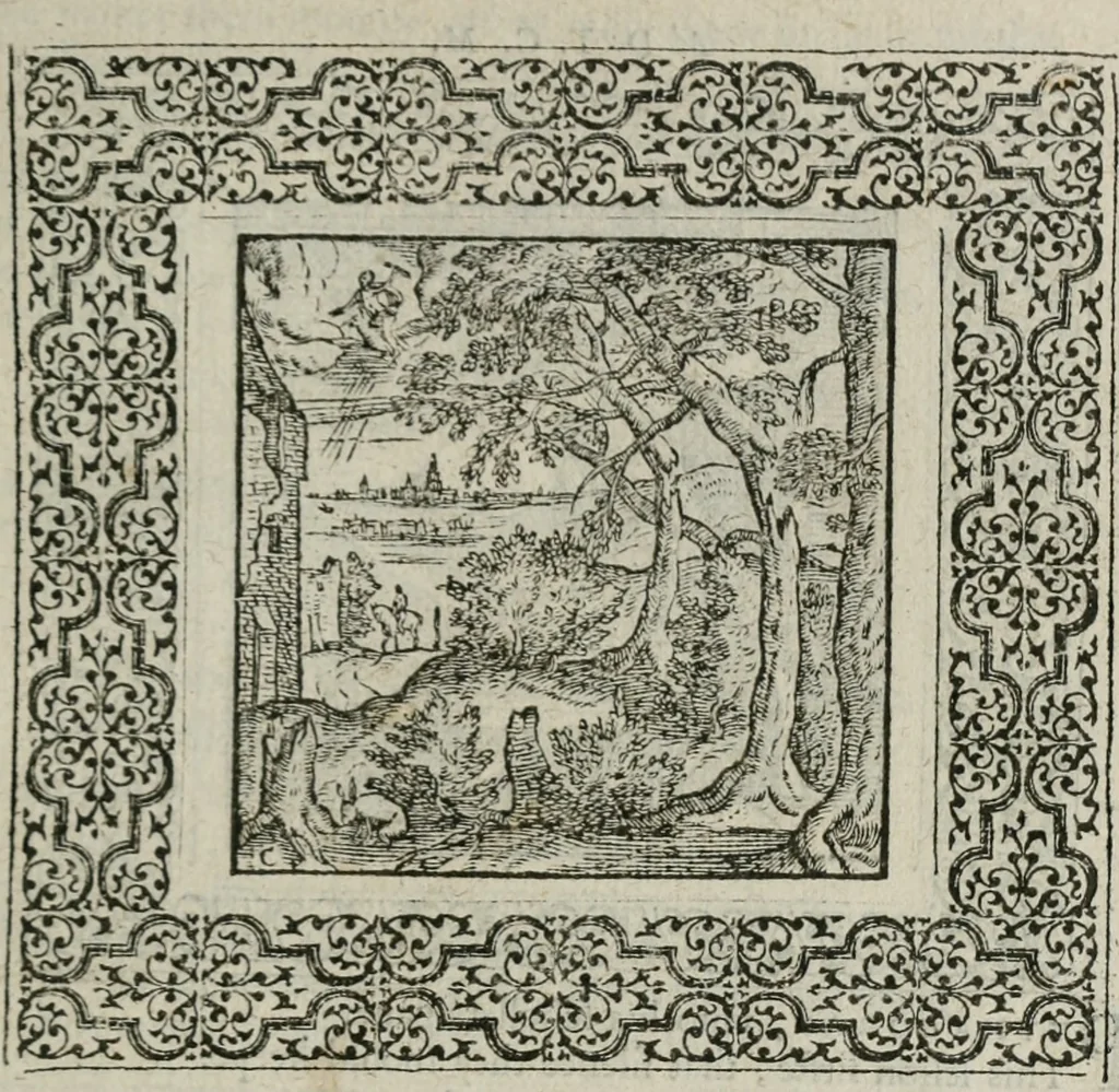 An illustration from A Choice of Emblemes, and other devises : For the moste parte gathered out of sundrie writers, Englished and Moralized. And divers newly devised, 1586, leaf 68