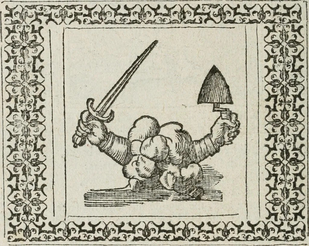 An illustration from A Choice of Emblemes, and other devises : For the moste parte gathered out of sundrie writers, Englished and Moralized. And divers newly devised, 1586, leaf 75