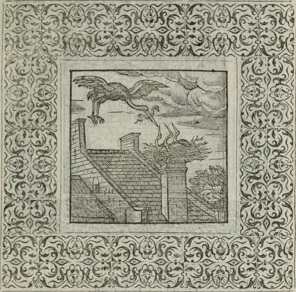 An illustration from A Choice of Emblemes, and other devises : For the moste parte gathered out of sundrie writers, Englished and Moralized. And divers newly devised, 1586, leaf 82